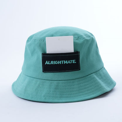 Fashion Style Daily Hats Cotton Pocket on Bucket Hat Custom Embroidery Logo Sun Hats